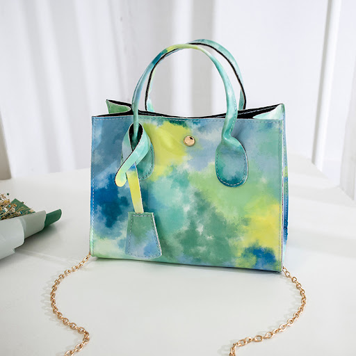 Title 6, Gradient Color Small Square Bag Personality Con...