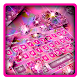 Download Glitter Pink Diamond Keyboard Theme For PC Windows and Mac 10001001