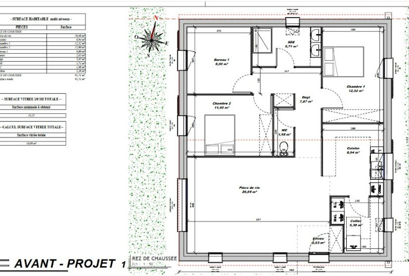  Vente Terrain + Maison - Terrain : 834m² - Maison : 90m² à Tourriers (16560) 