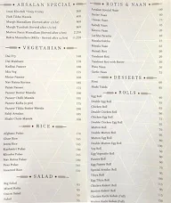 Arsalan menu 6