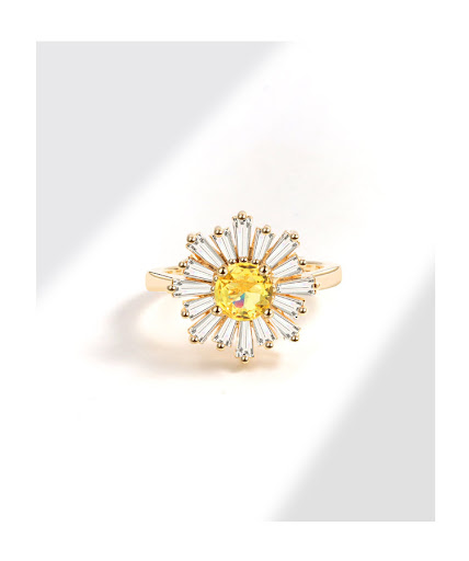 Title 3, Sunflower Ring Fashion All-match Opening Adjust...