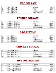 Pally Biryani Patnam Fast Food menu 1