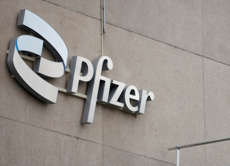 A company logo is seen at a Pfizer office in Puurs, Belgium, December 2 2022. File Picture: REUTERS/Johanna Geron