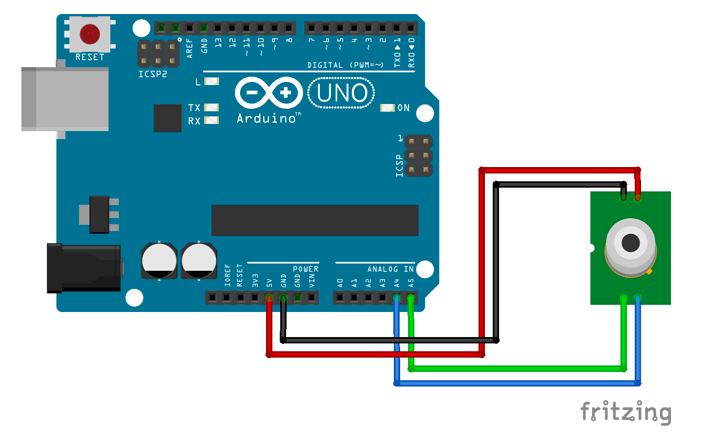 DIY Infrared Thermometer using Arduino and MLX90614 IR Temperature Sensor