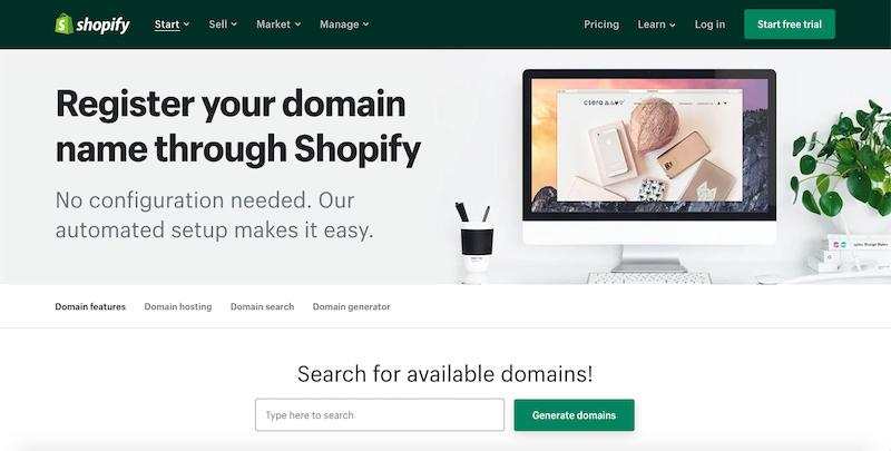 Domínios Shopify