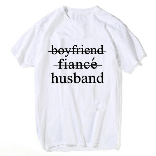 Title 3, Boyfriend Girlfriend Fiance Fiancee T-shirts. C...