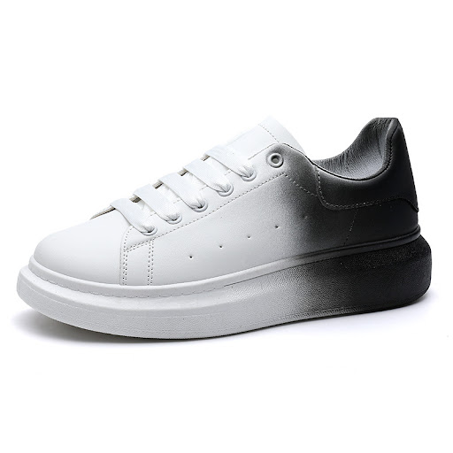 Title 6, Mens Gradual Color Small White Casual Sports S...