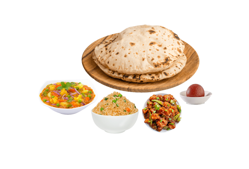 Veg Handi Meal (Veg Handi + 2 Pulka + Paneer Chilli + Fried Rice + Jamun )