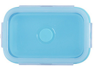 Foldable Microwave Silicone Lunch Box Food Storage Container BPA Free and reusable, making it the perfect lunch storage 