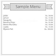 Maruthi Sweets menu 1