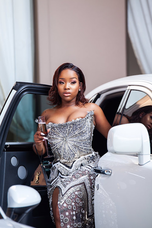 Katlego Mogaladi celebrates her matric farewell in lavish style.