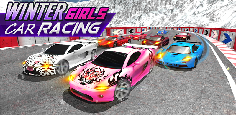 Winter Girls Car Racing