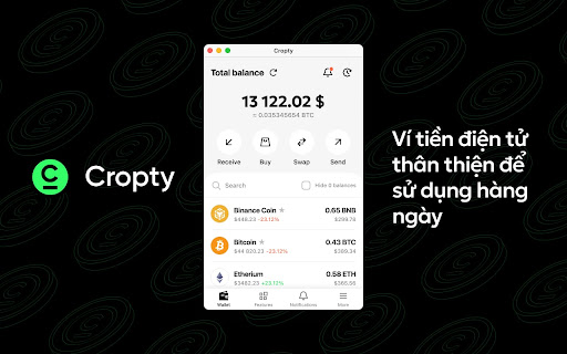 Ví tiền điện tử — Bitcoin USDT