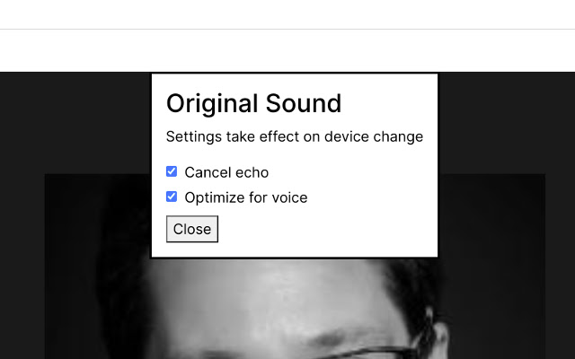 Original Sound chrome extension