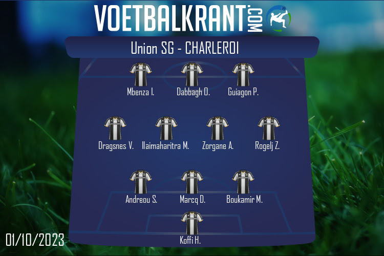 Opstelling Charleroi | Union SG - Charleroi (01/10/2023)