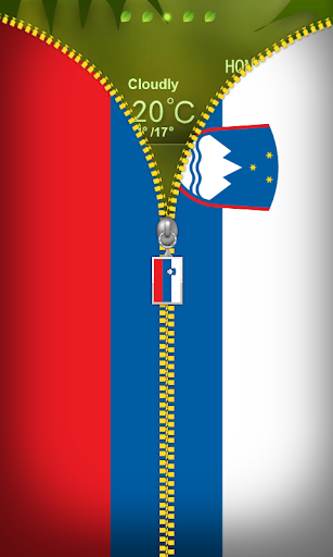 Slovenia Flag Zipper Locker