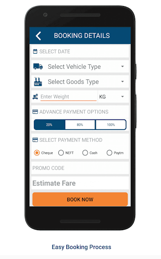 Screenshot Truck Booking App - TruckGuru