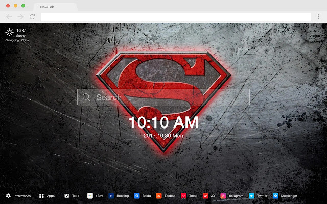 Superman HD New Tabs Popular DC Themes