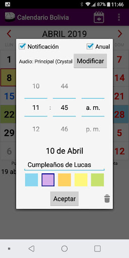 Calendario Bolivia 2020 Feriados y otros Eventos