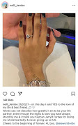 Nelli Tembe expressed her joy after AKA popped the question.