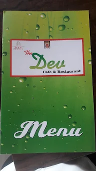 Dev cafe & Restaurant menu 1