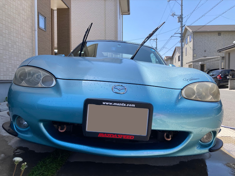 ロードスターのヘッドライト黄ばみ取り・GWいかがお過ごしでしょうか？に関するカスタム事例の投稿画像1枚目