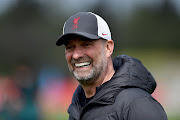  Jurgen Klopp manager of Liverpool during a training session at AXA Training Centre on May 12, 2022 in Kirkby, England.