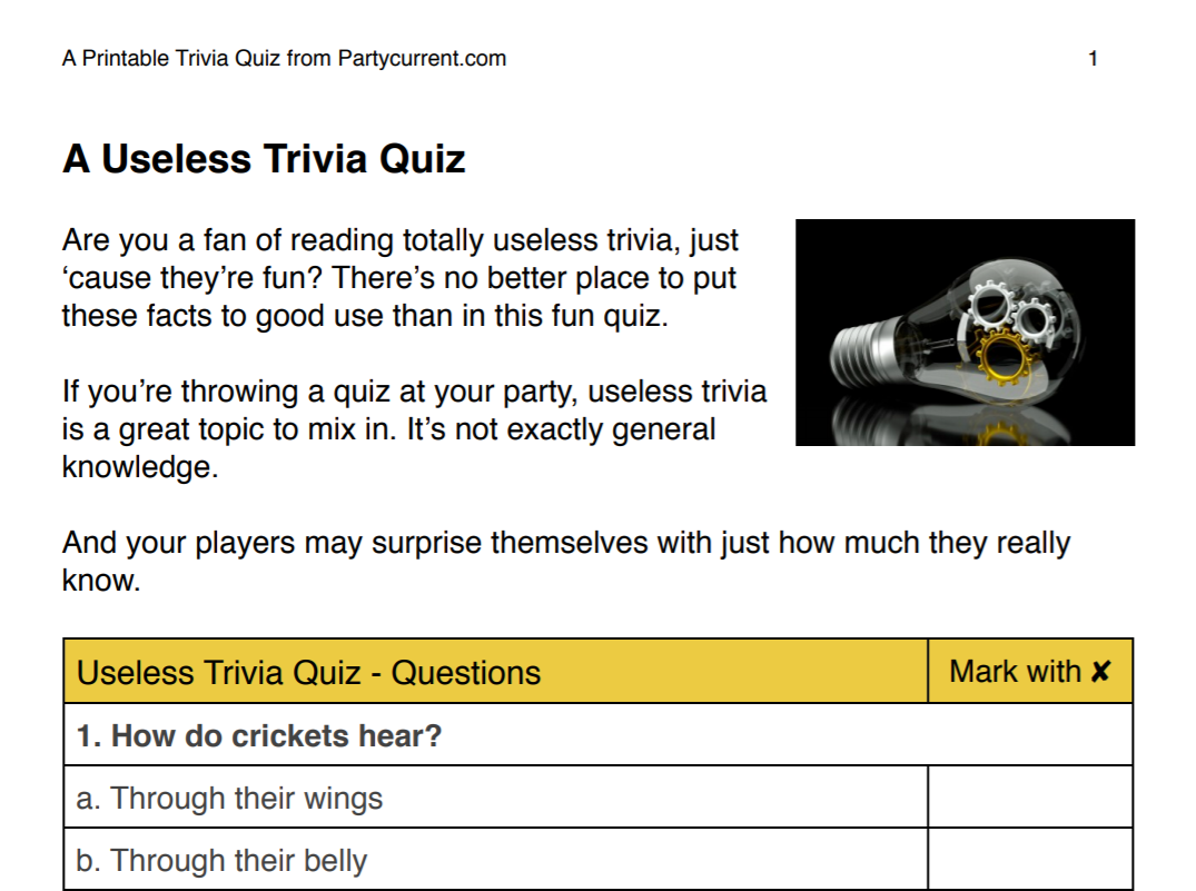 An Epic List Of 20 Question Sources You Can Use For Your Trivia Night Trivia Bliss