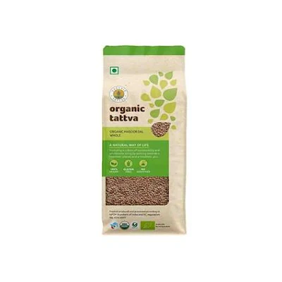 Organic Tattva Masoor Dal Whole 500 Gm