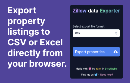 Zillow Data Exporter Preview image 0