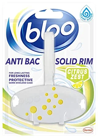 Bloo Solid Rim Toilet Block - Complete Citrus - 38 g