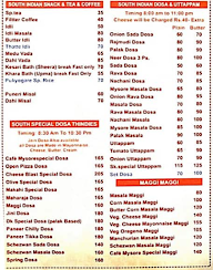 Cafe Mysore menu 6