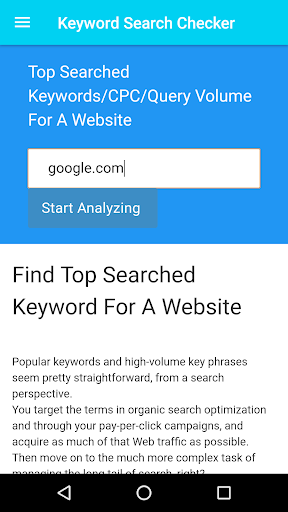 Keyword Search Volume Checker Download Apk Free For Android Apktume Com