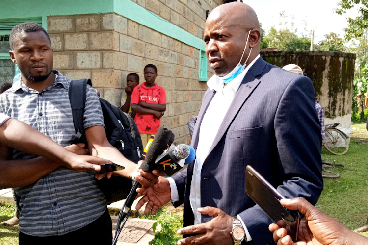 Lugari MP Ayub Savula at the home of former Health minister Joshua Angatia in Malava constituency