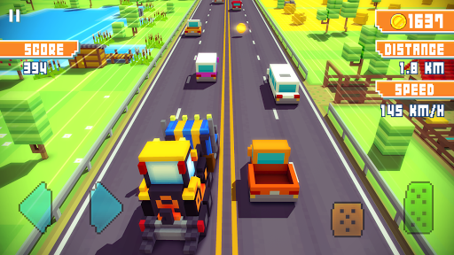 Screenshot Blocky Highway: Traffic Racing