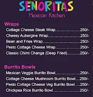 Senorita's Mexican Kitchen By Little Italy menu 1