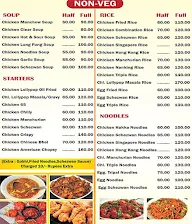 Shobha Indian Chinese Hotel menu 2