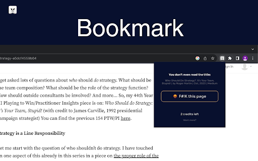 fBookmarks - Personalized AI Newsletter