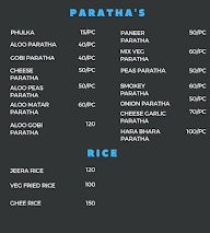 Peace Paratha menu 1