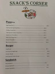 Snacks Corner menu 1