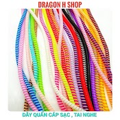 Dây Quấn Bảo Vệ Cáp Sạc , Tai Nghe 10 Màu Chống Đứt Gãy Vỏ Ốp Pro