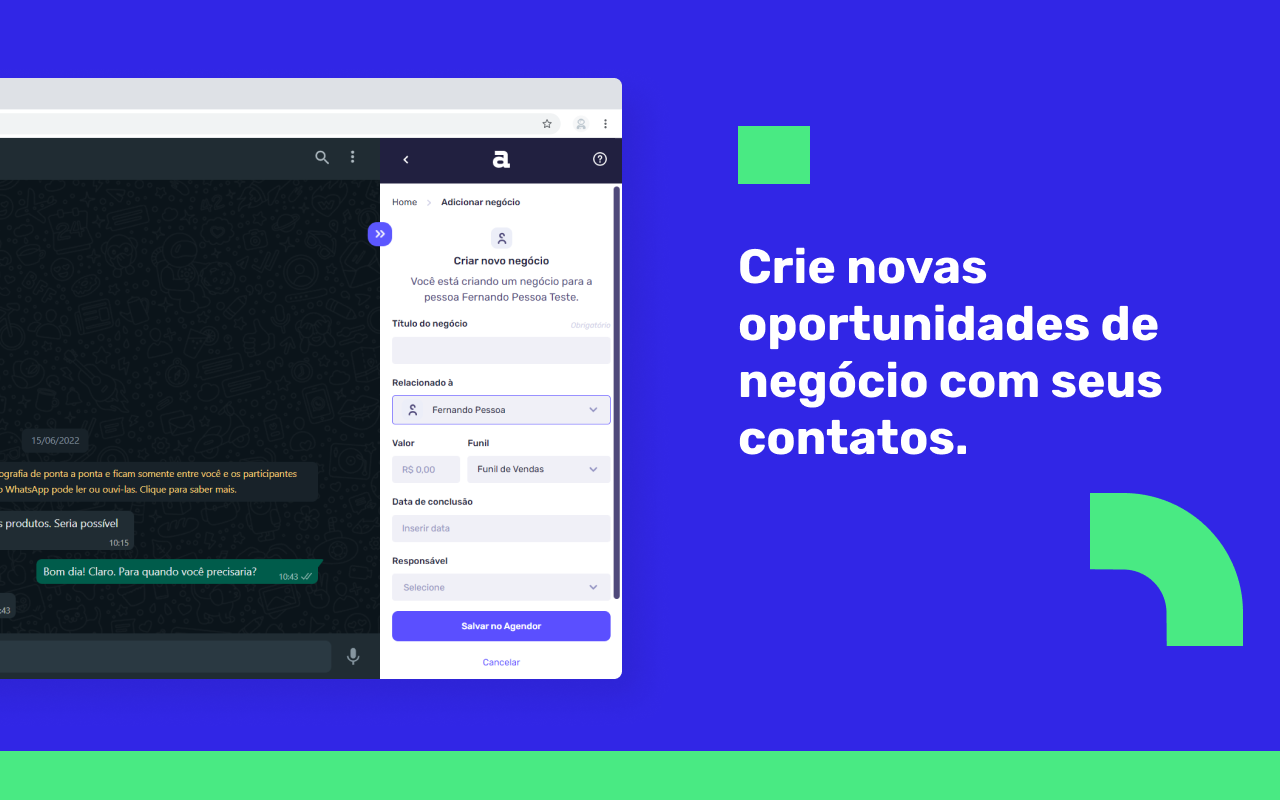 CRM de vendas para Whatsapp Web - via Agendor Preview image 5