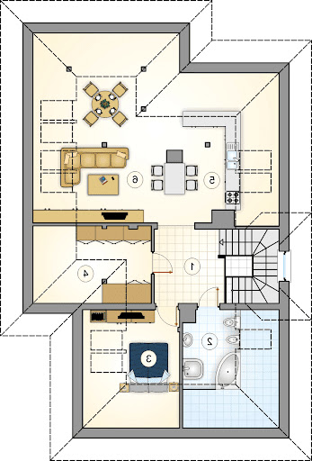 Villa Medica II - Rzut poddasza