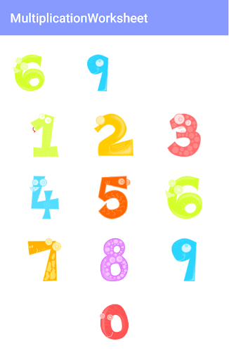 Multiplication Worksheet