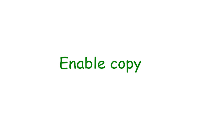 Enable Copy chrome extension