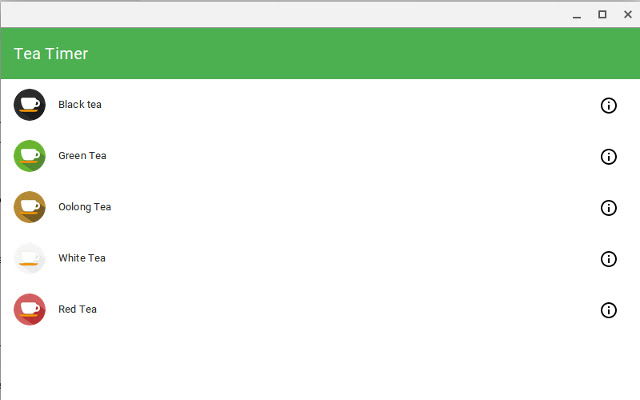 TeaTimer chrome extension