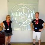 my mom & I at CERN, proud moment in Geneva, Switzerland 