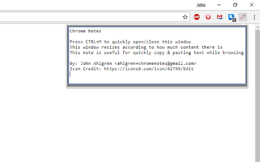 Chrome Notes