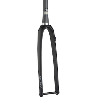 Whisky Parts Co. No.9 CX Flat Mount Fork: 12mm Thru-Axle, 1.5" Tapered Carbon Steerer, Matte Black