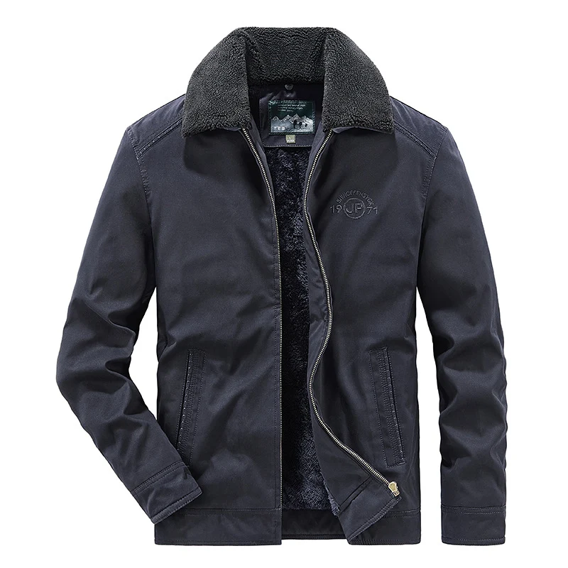 Manteau en coton rembourré pour homme doublé en polaire épais style Workwear américain chaud et résistant